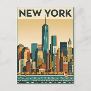 New York City resebrevkort Vykort