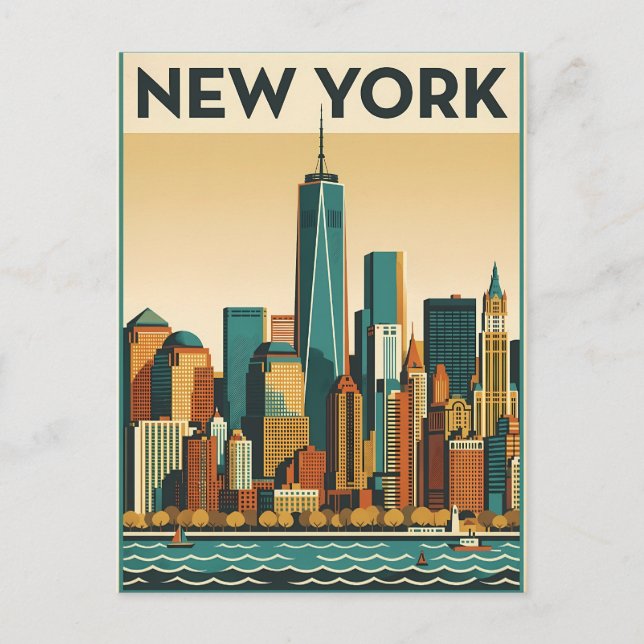 New York City resebrevkort Vykort (Framsida)