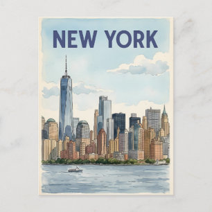New York City resebrevkort Vykort