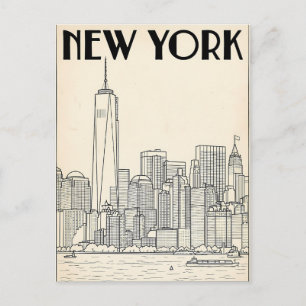 New York City resebrevkort Vykort