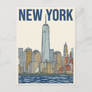 New York City resebrevkort Vykort