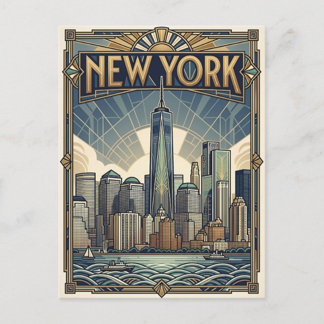 New York City resebrevkort Vykort (Framsida)