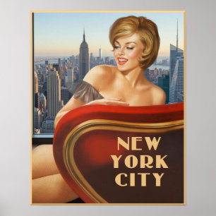 New York City Reseskylt Poster
