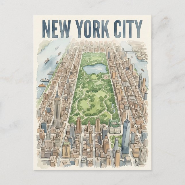 New York City-resor vykort (Framsida)
