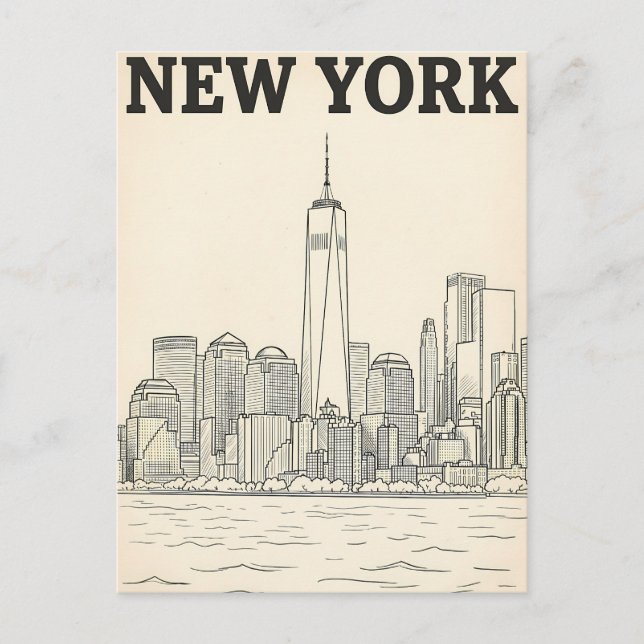New York City-resor vykort (Framsida)