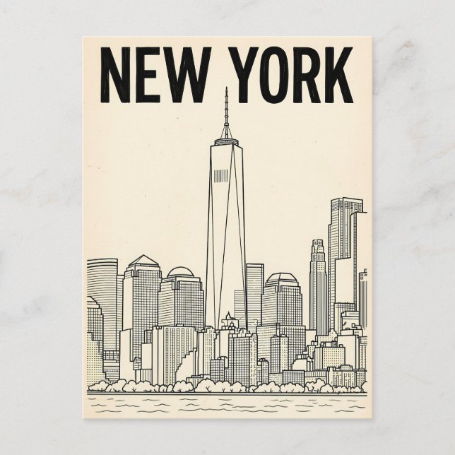 New York City-resor vykort (Framsida)