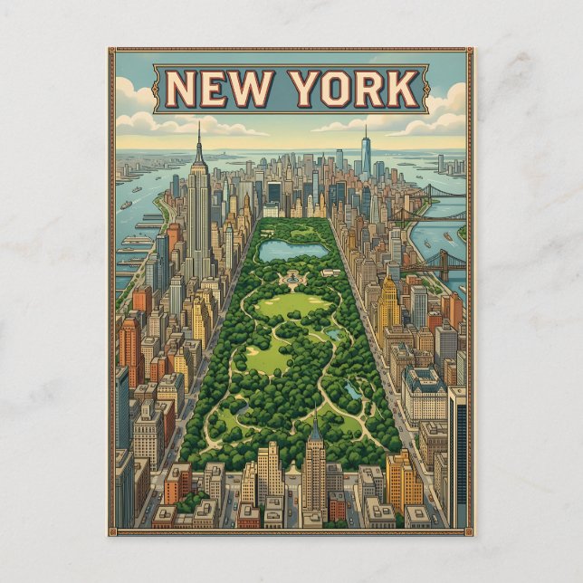 New York City-resor vykort (Framsida)