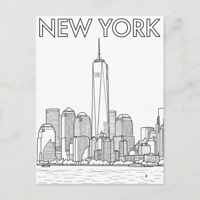 New York City-resor vykort (Framsida)