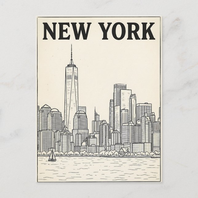 New York City-resor vykort (Framsida)