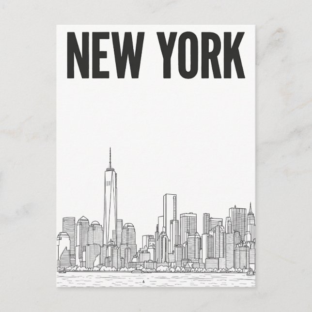 New York City-resor vykort (Framsida)