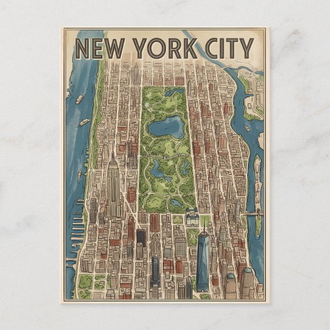 New York City-resor vykort (Framsida)