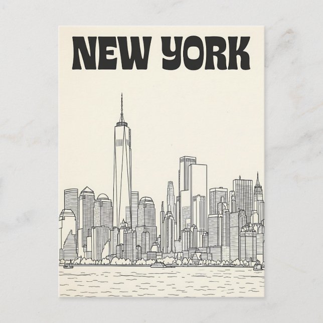 New York City-resor vykort (Framsida)