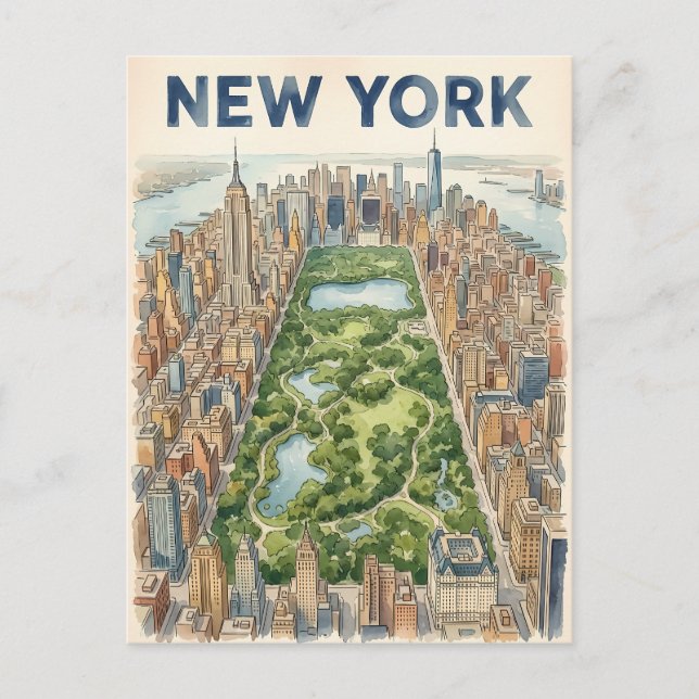 New York City-resor vykort (Framsida)