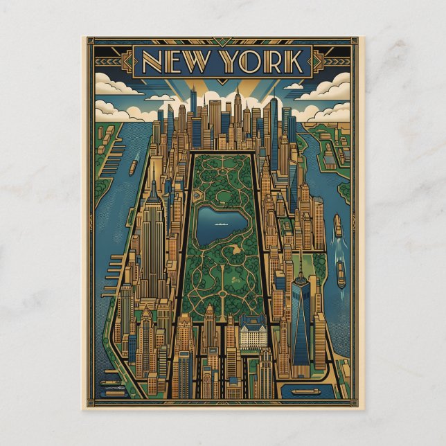 New York City-resor vykort (Framsida)