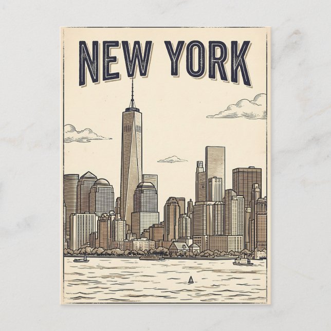 New York City-resor vykort (Framsida)