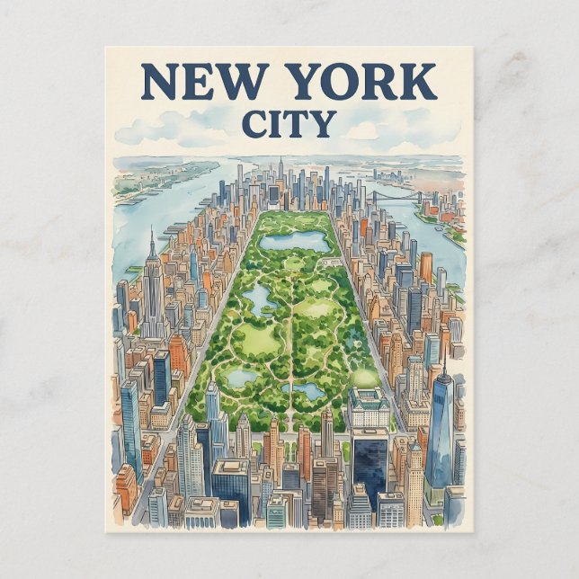 New York City-resor vykort (Framsida)