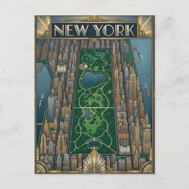 New York City-resor vykort (Framsida)