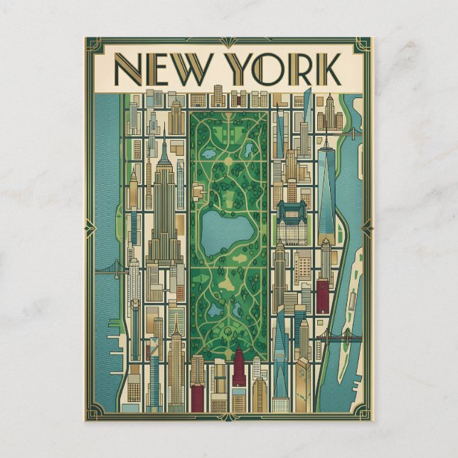 New York City-resor vykort (Framsida)