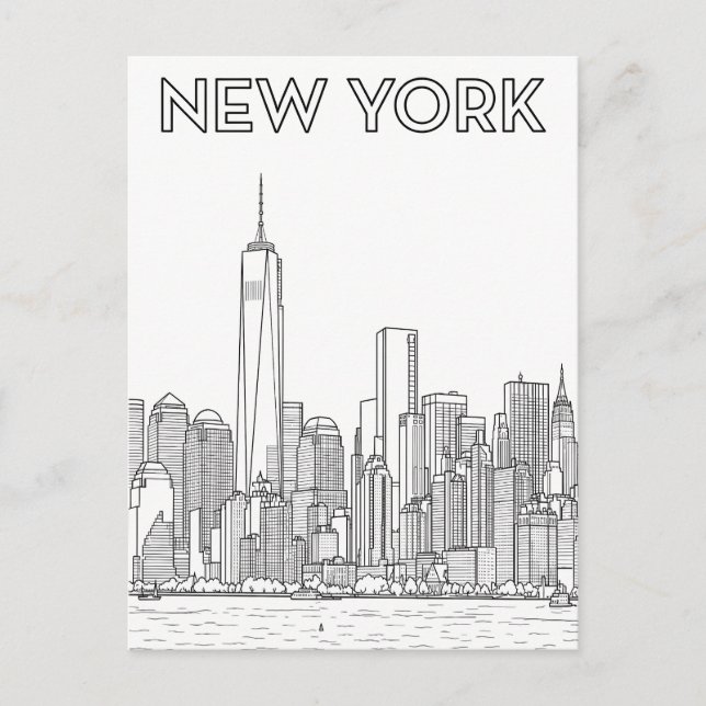 New York City-resor vykort (Framsida)