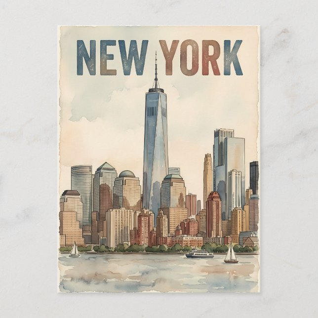 New York City-resor vykort (Framsida)