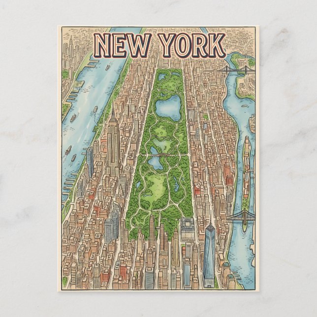 New York City-resor vykort (Framsida)