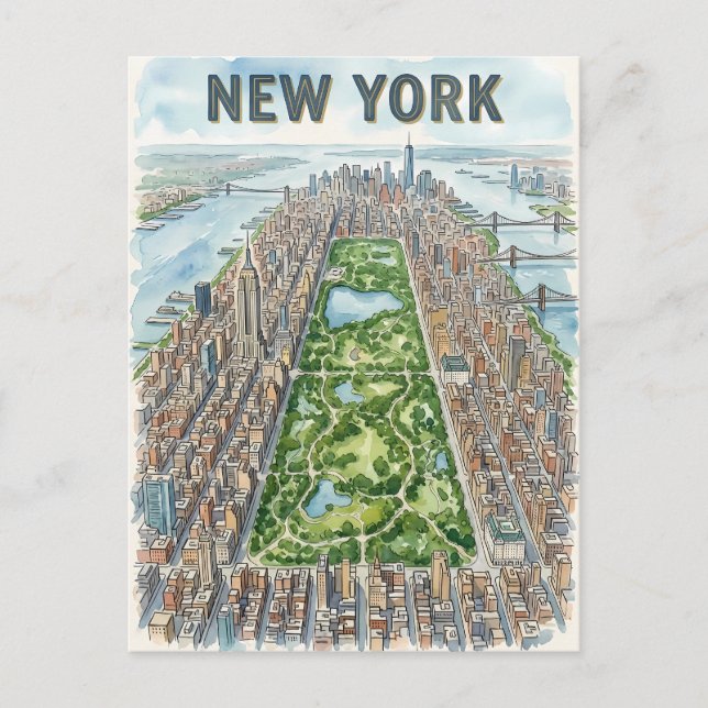 New York City-resor vykort (Framsida)