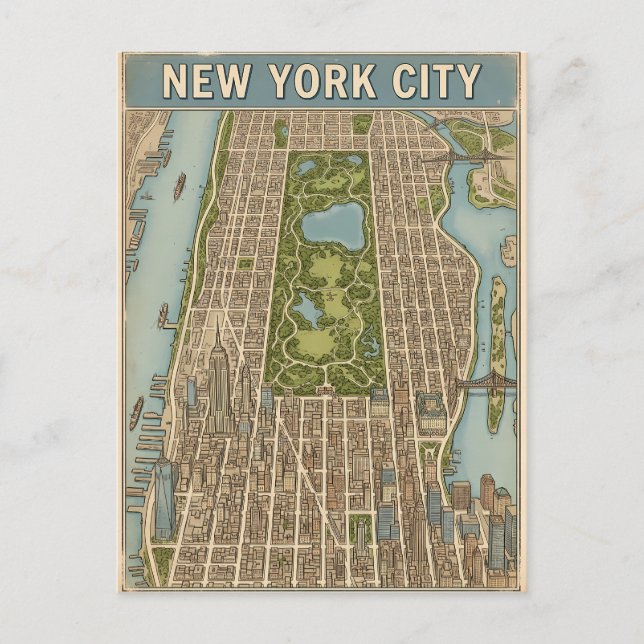 New York City-resor vykort (Framsida)