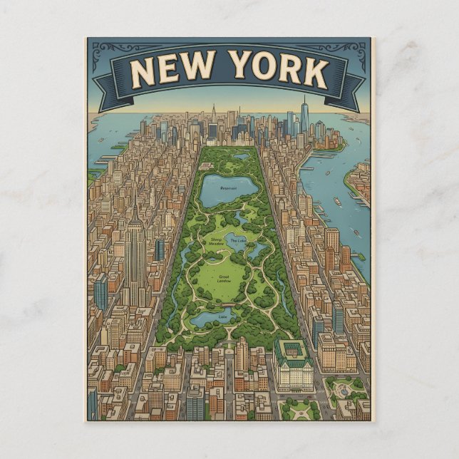 New York City-resor vykort (Framsida)