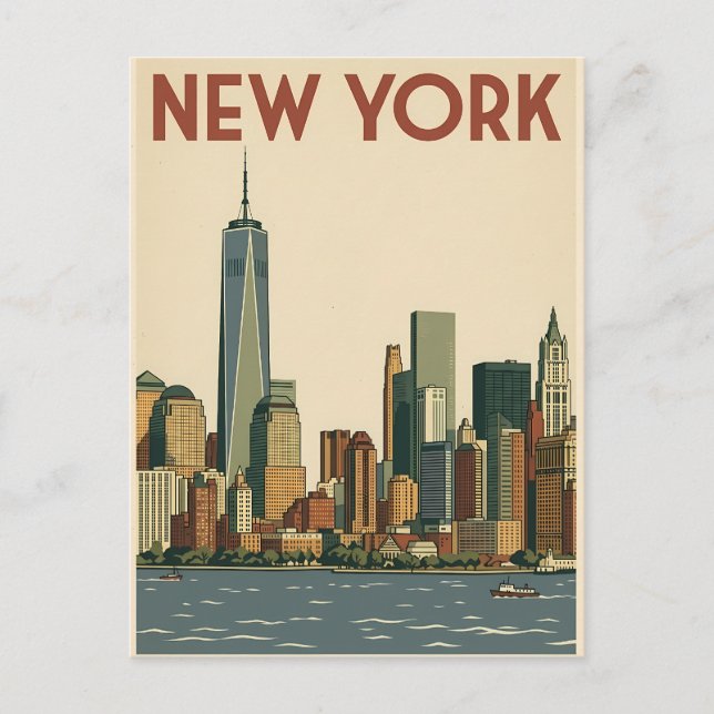New York City-resor vykort (Framsida)