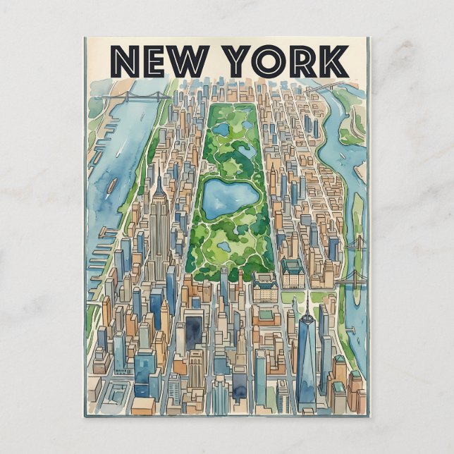 New York City-resor vykort (Framsida)