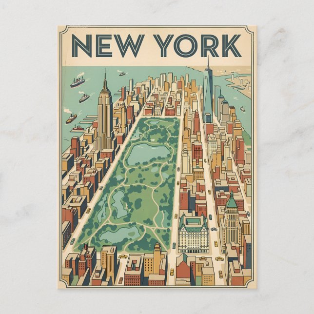 New York City-resor vykort (Framsida)