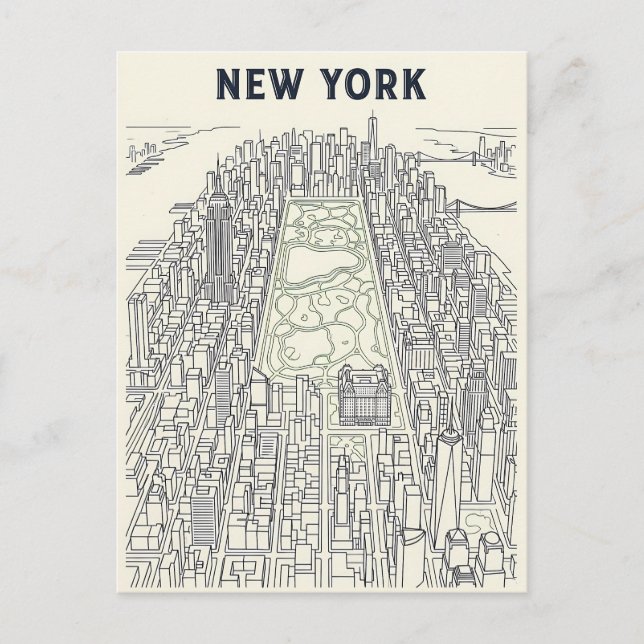 New York City-resor vykort (Framsida)