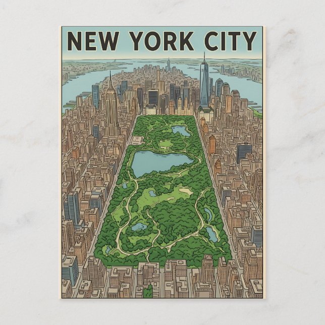 New York City-resor vykort (Framsida)