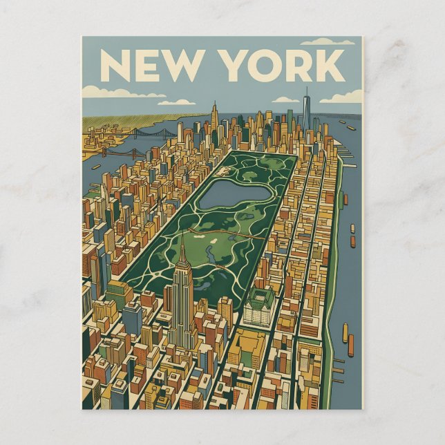 New York City-resor vykort (Framsida)