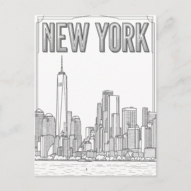 New York City-resor vykort (Framsida)