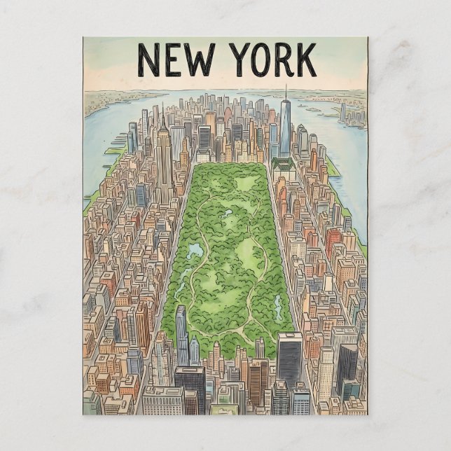 New York City-resor vykort (Framsida)