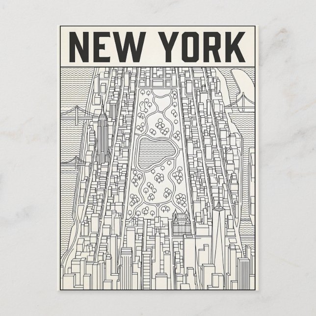 New York City-resor vykort (Framsida)