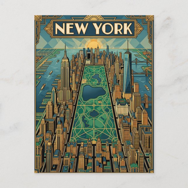 New York City-resor vykort (Framsida)