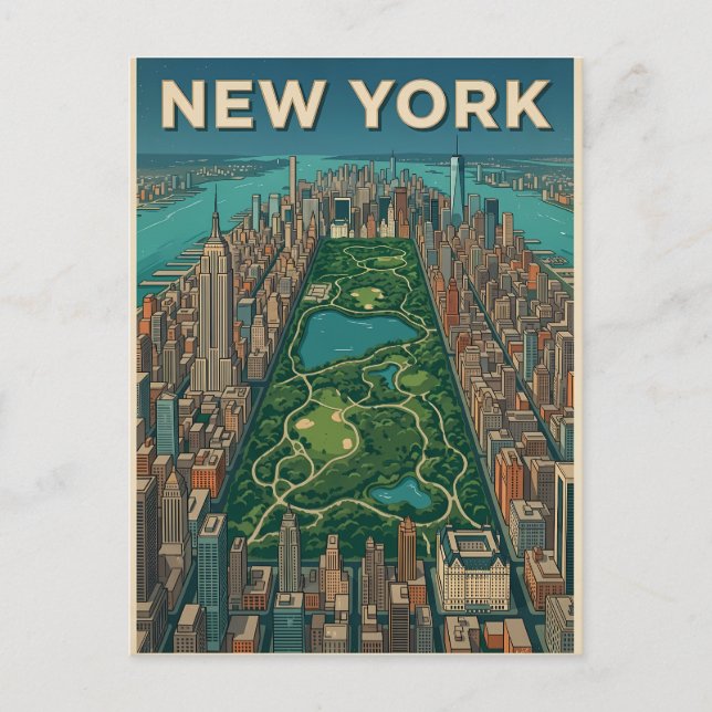 New York City-resor vykort (Framsida)