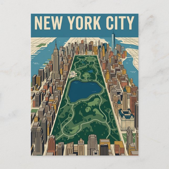 New York City-resor vykort (Framsida)