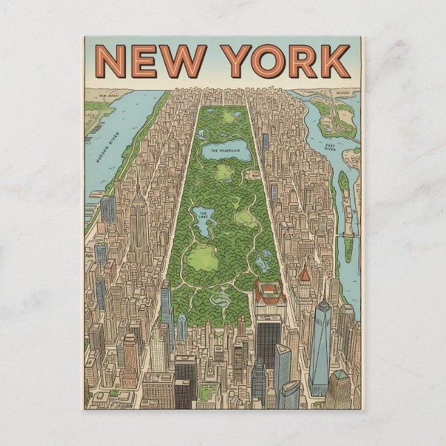 New York City-resor vykort (Framsida)