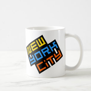 New York City Retro Logotyp Mugg
