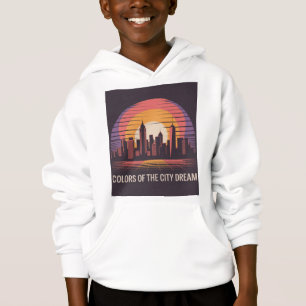 New York City Retro Solnedgång T Shirt