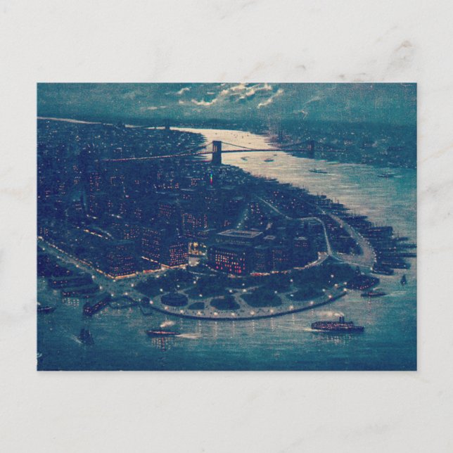 New York City Retro Vykort (Framsida)