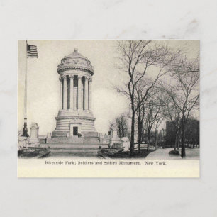 New York City, Riverside Park Monument, 1905 Vykort