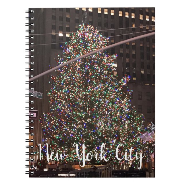 New York City Rockefeller Center Julgran Anteckningsbok (Framsidan)