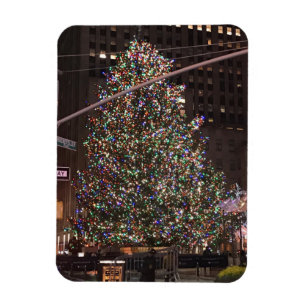 New York City Rockefeller Center Julgran Magnet