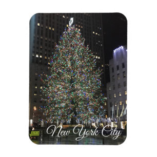 New York City Rockefeller Center Julgran NY Magnet