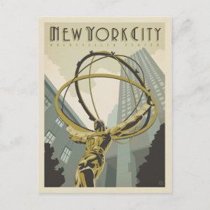 New York City Rockefeller Center Vykort