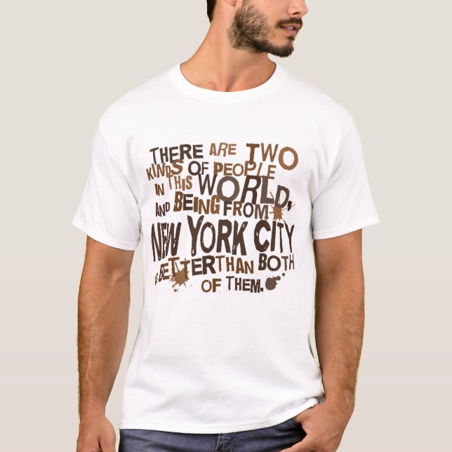New York City (rolig) gåva Tee (Framsida)